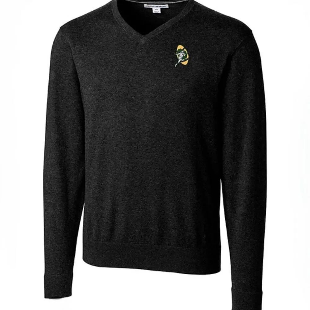 Cutter & Buck Men’s Lakemont V-neck Sweater Large Tall Green Bay Packers